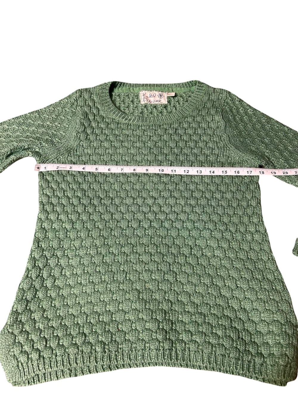 Field Flower GreenTextured Knit
Sweater Medium Boho
Antropologie Style - Picture 8 of 9